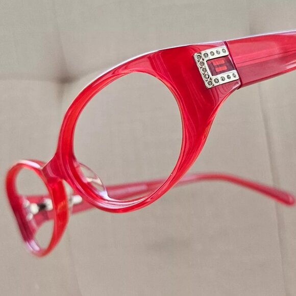 Christian Rothschild Women Eyeglasses Frame 53[]15 135 CR68 Red Glasses Frame